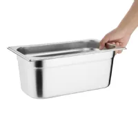 Photo 4 - Lot de 8 bacs gastronorme gn 1/3 inox 29,6 l - vogue - s728 - Vogue - S728