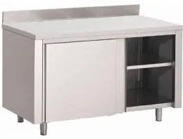 Meuble bas inox 430 avec dosseret - gastro m - gn158 - Gastro M - GN158 Meuble bas inox 430 avec dosseret - gastro m - gn158 - Gastro M - GN158