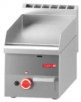 Plancha gaz naturel à poser plaque lisse 5,2 kW - Gastro M - GN020