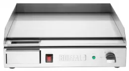 Photo 2 - Plancha professionnelle monophasé en acier inox lisse 2,2 kw - buffalo - cu626 - Buffalo - CU626