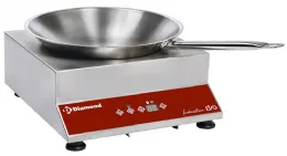 Plaque chauffante wok induction 3 kw 1 zone à poser avec poêle wok - diamond promo - woki-35/43w - Diamond Promo - WOKI-35/43W Plaque chauffante wok induction 3 kw 1 zone à poser avec poêle wok - diamond promo - woki-35/43w - Diamond Promo - WOKI-35/43W