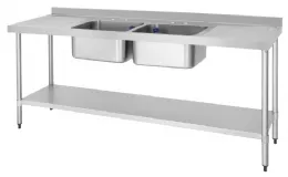 Plonge inox 2100x600x900 mm - Vogue - DY829