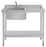 Photo 2 - Plonge inox égouttoir à droite 1000x600x900 mm - vogue - dy820 - Vogue - DY820