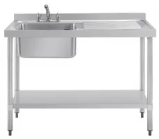 Photo 4 - Plonge inox égouttoir à droite 1200x600x900 mm - vogue - dy823 - Vogue - DY823
