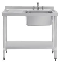 Photo 2 - Plonge inox égouttoir à gauche 1000x600x900 mm - vogue - dy821 - Vogue - DY821