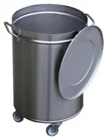 Poubelle inox 90 L 450x685 mm - Gastro M - GN146