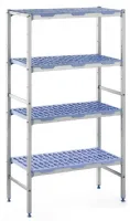 Rayonnage aluminium et polypropylène 4 étagères 890x500x1750 mm - Tournus - GM613 - Tournus - GM613 Rayonnage aluminium et polypropylène 4 étagères 890x500x1750 mm - Tournus - GM613 - Tournus - GM613
