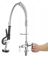 Photo 2 - Robinet douchette monobloc avec crochet de retenue et tuyau flexible 50 cm - vogue - dl831 - Vogue - DL831