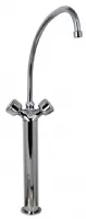 Robinet mélangeur monotrou avec 2 robinets, bec mobile ø 25 mm et colonne 300 mm - Gastro M - DY379