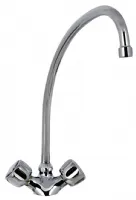 Robinet mélangeur monotrou col 300 mm avec 2 boutons - Gastro M - DY371
