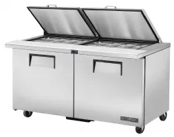 Saladette 2 portes 24 bacs GN 1/6 couvercle plat positive - True - CX129 - True - CX129 Saladette 2 portes 24 bacs GN 1/6 couvercle plat positive - True - CX129 - True - CX129