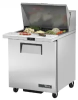Saladette réfrigérée 1 porte pleine 12 bacs gn 1/6 positive - true - cx713 - True - CX713