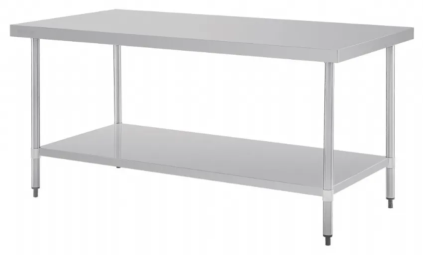 Table centrale en inox 304 avec étagère inférieure 1800x900x900 mm - vogue - gl279 - Vogue - GL279