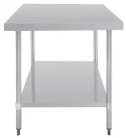 Photo 3 - Table centrale en inox 304 avec étagère inférieure 1800x900x900 mm - vogue - gl279 - Vogue - GL279