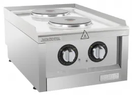 Table de cuisson électrique 2 feux monophasé 3,5 kW à poser - Buffalo - CU472 - Buffalo - CU472 Table de cuisson électrique 2 feux monophasé 3,5 kW à poser - Buffalo - CU472 - Buffalo - CU472