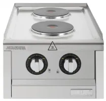 Photo 2 - Table de cuisson électrique 2 feux monophasé 3,5 kw à poser - buffalo - cu472 - Buffalo - CU472