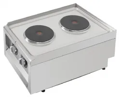 Photo 4 - Table de cuisson électrique 2 feux monophasé 3,5 kw à poser - buffalo - cu472 - Buffalo - CU472