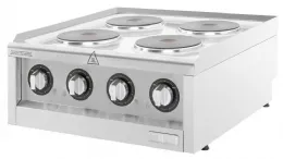 Photo 3 - Table de cuisson électrique 4 feux triphasé 7 kw à poser - buffalo - cu471 - Buffalo - CU471