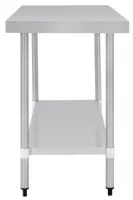 Photo 3 - Table de préparation en inox 304 sans rebord avec étagère réglable 1200x600x900 mm - vogue - t376 - Vogue - T376