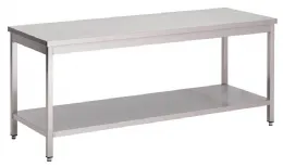 Table de préparation inox 304 avec étagère basse 1800x700x890 mm - Gastro M - GS036