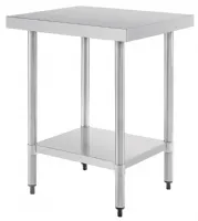 Table de préparation inox 304 sans dosseret avec étagère 600x600x900 mm - vogue - t389 - Vogue - T389