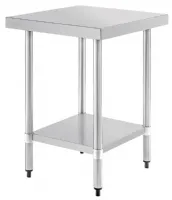 Photo 3 - Table de préparation inox 304 sans dosseret avec étagère 600x600x900 mm - vogue - t389 - Vogue - T389
