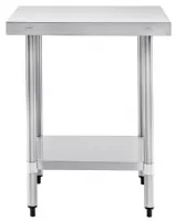 Photo 4 - Table de préparation inox 304 sans dosseret avec étagère 600x600x900 mm - vogue - t389 - Vogue - T389