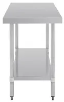 Photo 4 - Table de préparation inox 304 sans rebord avec étagère 1500x600x900 mm - vogue - t377 - Vogue - T377