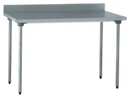 Table de préparation inox avec dosseret 1200x700x900 mm - tournus - cx551 - Tournus - CX551