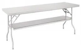 Photo 3 - Table de travail pliante inox 1830x610x780 mm - vogue - fn289 - Vogue - FN289