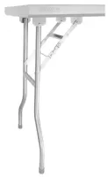 Photo 3 - Table de travail pliante inox 430 avec étagère 150 kg 1830x760x780 mm - vogue - dr195 - Vogue - DR195