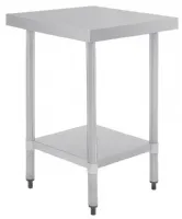 Table en acier inoxydable 430 sans rebord avec étagère réglable 600x700x900 mm - vogue - gj500 - Vogue - GJ500