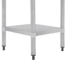 Photo 4 - Table en acier inoxydable 430 sans rebord avec étagère réglable 600x700x900 mm - vogue - gj500 - Vogue - GJ500