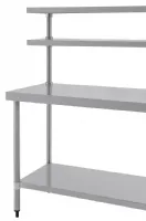 Photo 3 - Table inox 430 avec 2 étagères supérieures 1200x600x1500 mm - vogue - cc359 - Vogue - CC359