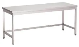 Table inox 430 sans étagère basse 1400x700x850 mm - Gastro M - GN109