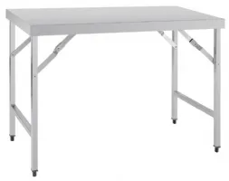 Table pliante inox 430 1200x600x900 mm - vogue - cb905 - Vogue - CB905