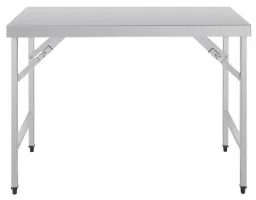Photo 2 - Table pliante inox 430 1200x600x900 mm - vogue - cb905 - Vogue - CB905