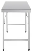 Photo 4 - Table pliante inox 430 1200x600x900 mm - vogue - cb905 - Vogue - CB905