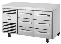 Photo 2 - Table réfrigérée positive 6 tiroirs gn 1/1 280 l - true - fb014 - True - FB014