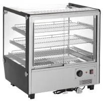 Photo 3 - Vitrine chauffante de comptoir carrée 120 l 3 niveaux - buffalo - hw923 - Buffalo - HW923