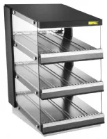 Vitrine chauffante inclinée à glissière 3 niveaux 600 mm monophasé - Buffalo - HW926 - Buffalo - HW926