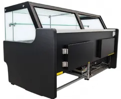 Photo 2 - Vitrine réfrigérée noire ventilée 0/+5 °c avec réserve 2580 mm - combisteel - 7090.0240 - Combisteel - 7090.0240