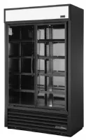 Photo 2 - Vitrine réfrigérée positive 2 portes vitrées noire 525 l - true - fb004 - True - FB004