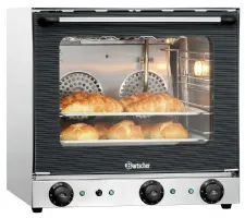 Photo 2 - Four convection professionnel at120 monophasé 2 niveaux commande mécanique auto-nettoyage grilles gn1/1 - bartscher - a120788 - Bartscher - A120788