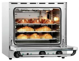 Photo 4 - Four convection professionnel at120 monophasé 2 niveaux commande mécanique auto-nettoyage grilles gn1/1 - bartscher - a120788 - Bartscher - A120788