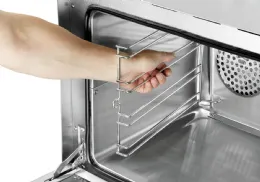 Photo 5 - Four convection professionnel at120 monophasé 2 niveaux commande mécanique auto-nettoyage grilles gn1/1 - bartscher - a120788 - Bartscher - A120788