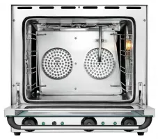 Photo 6 - Four convection professionnel at120 monophasé 2 niveaux commande mécanique auto-nettoyage grilles gn1/1 - bartscher - a120788 - Bartscher - A120788