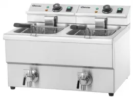 Friteuse A poser petite capacité IMBISS II Gaz 2 cuves de 8 litres - Bartscher - A150407 Friteuse A poser petite capacité IMBISS II Gaz 2 cuves de 8 litres - Bartscher - A150407