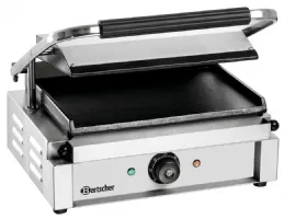 Photo 4 - Grill contact paninis 1g simple avec plaques en acier inoxydable de 410x400 mm - bartscher - a150679 - Bartscher - A150679