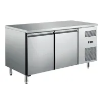 Table desserte réfrigérée 2 portes positive sans dosseret 282 L - Afi-Collin-Lucy - AA2PPA